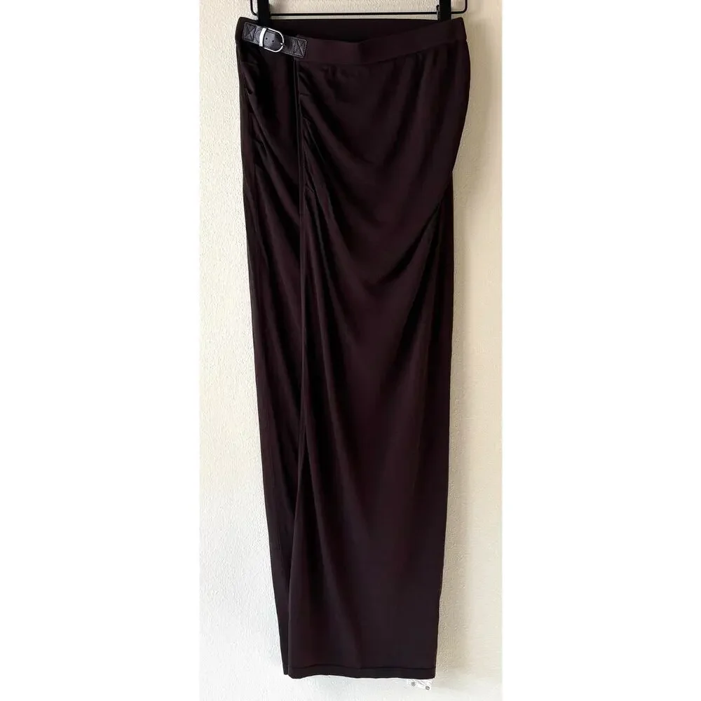 NWOT House of CB Lilas Espresso Knit Midi Skirt Size Medium